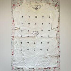 Diamond Supply Co. Multi Diamond Gem Logo Graphic White T-Shirt Mens Size L